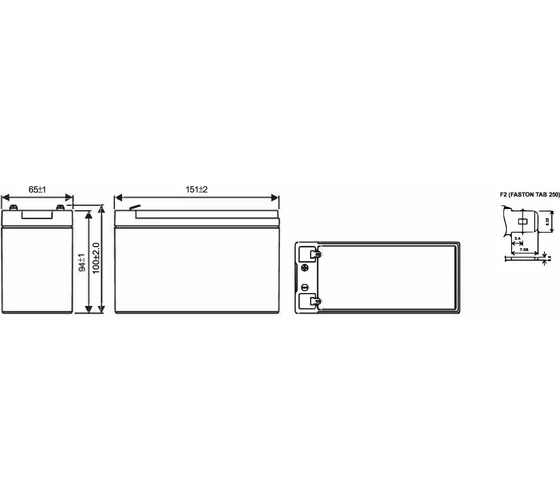 Аккумулятор GP 12В 7,2Ач