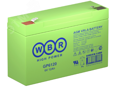 Аккумулятор GP 6В 12Ач