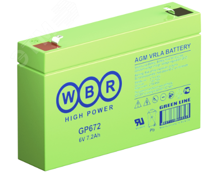 Аккумулятор GP 6В 7,2Ач