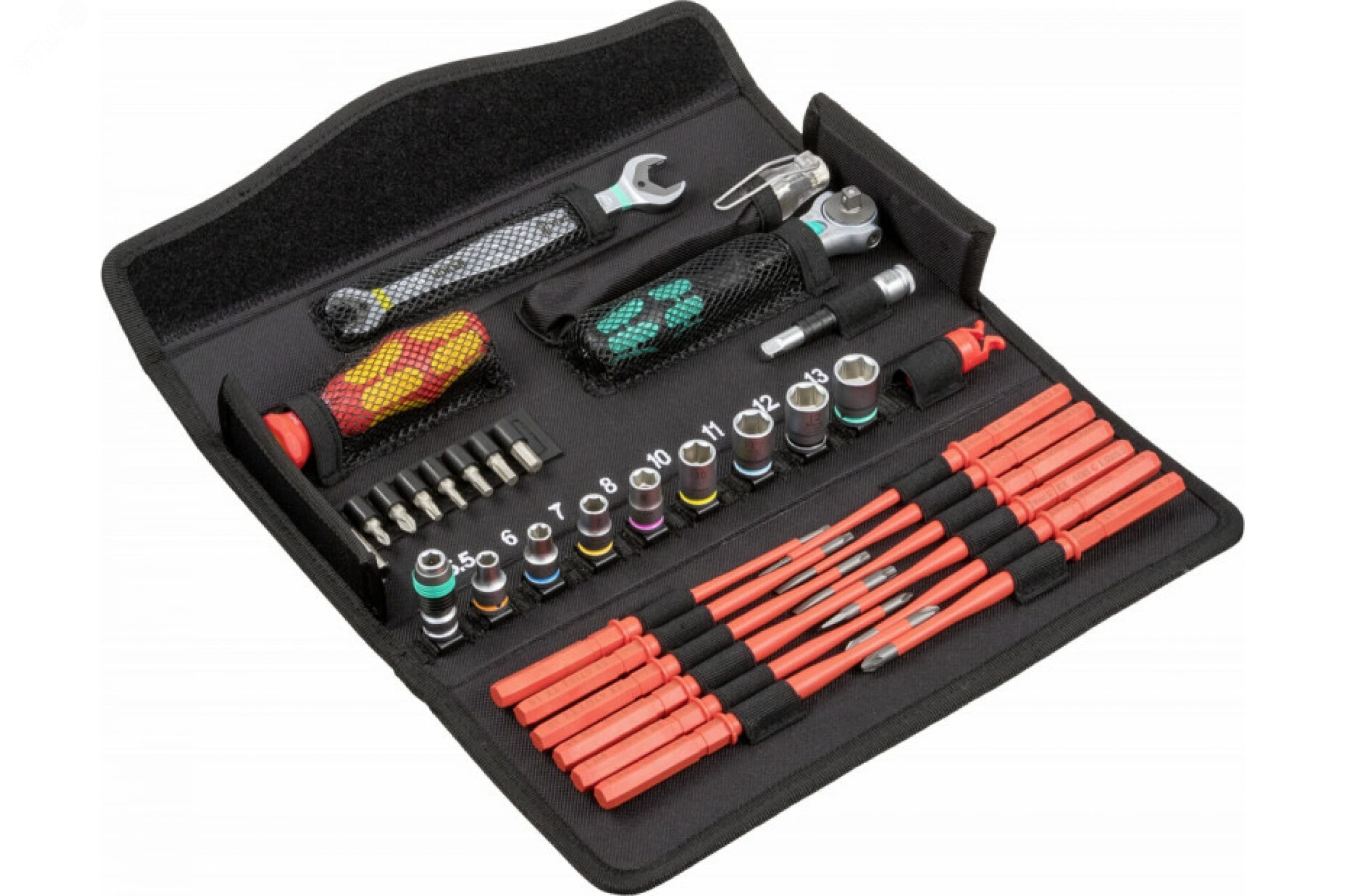 Набор инструмента для электриков 35 предметов. Набор Kraftform Kompakt W 1 сервисный VDE