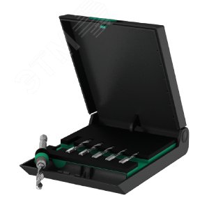 Набор HSS насадок-метчиков комбинированных с битодержателем 7 предметов хвостовик 1/4. 847/7