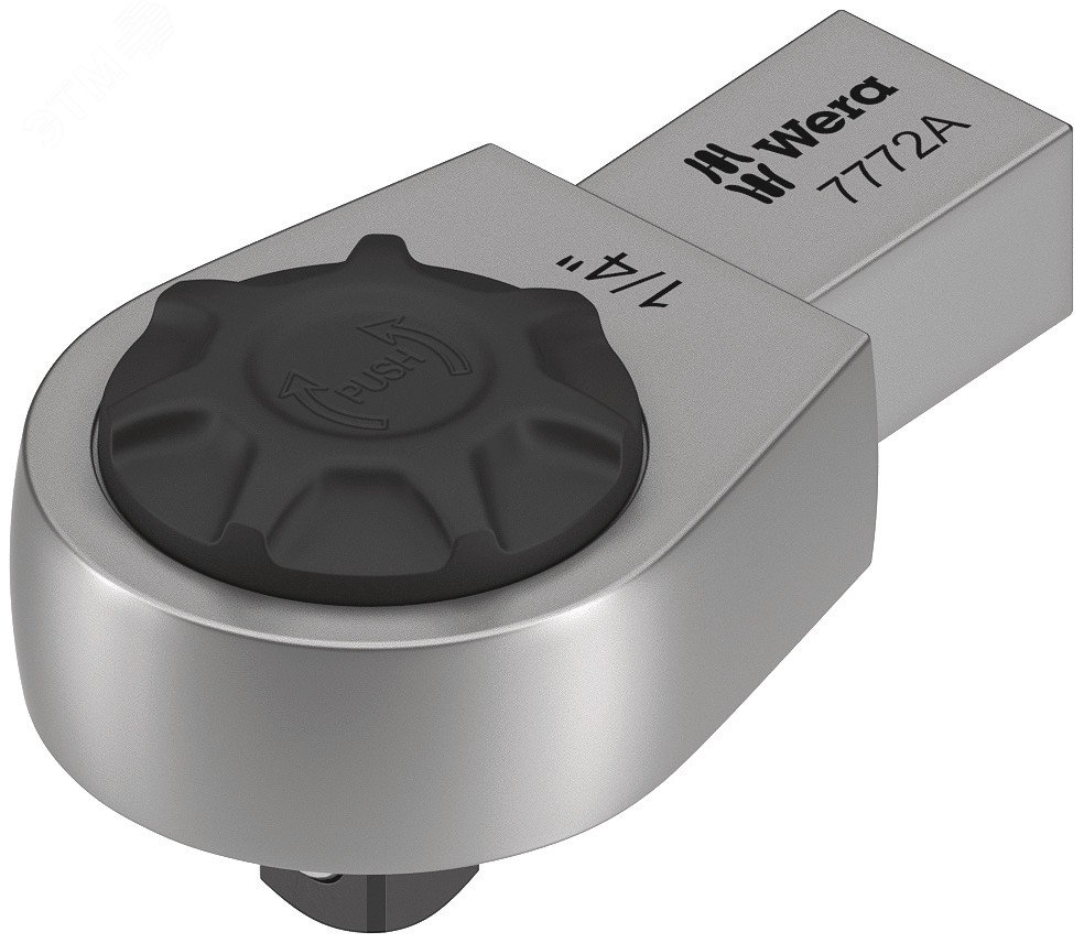 Насадка-трещотка 7772 A с реверсом 1/4 DR под посадочное гнездо 9x12 мм для динамометрических ключей Click-Torque серий X и XP