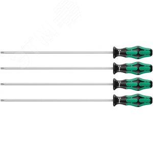 Набор отверток с фиксацией крепежа 4 предмета. 367/4 TORX HF Kraftform Plus