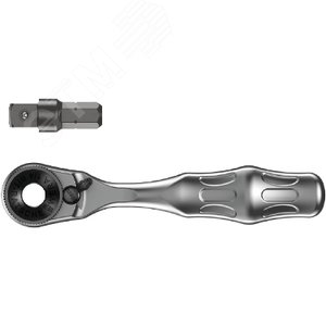 Трещотка DR 1/4 для прямого присоединения шестигранных 1/4 бит 2 предмета. 8001 A SB Zyklop Mini 1