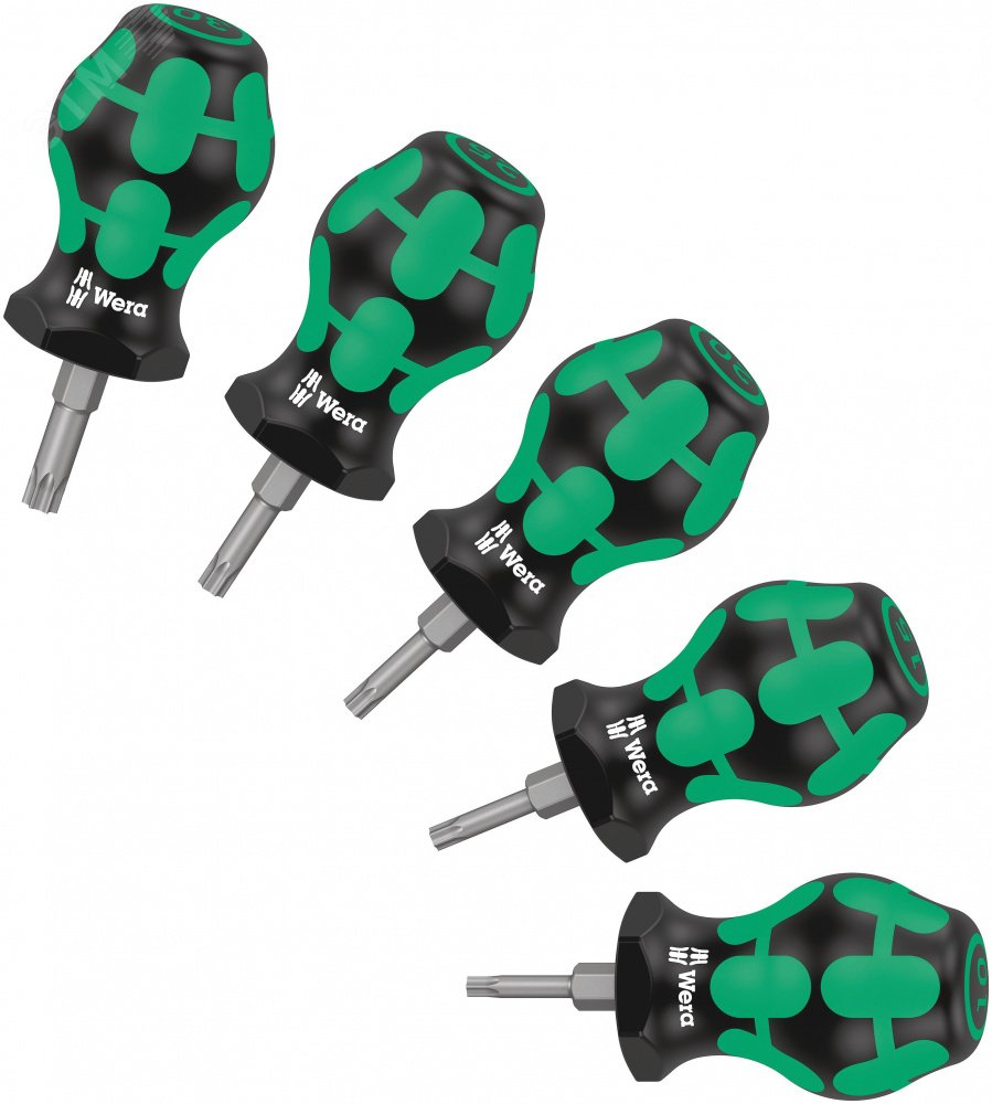 Набор коротких отвёрток TORX 5 предметов. Stubby Set TX 1