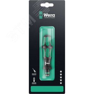 Рукоятка-держатель 816 R с быстрозажимным патрон Rapidaptor для бит 1/4 C/E 6.3 119 мм с держателем-еврослот