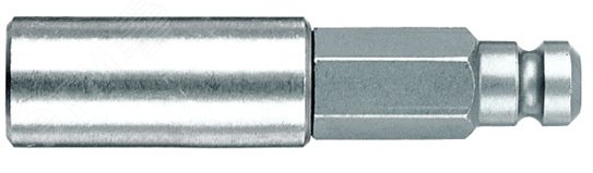 Битодержатель 899/5/1 с втулкой из нержавеющей стали стопорным кольцом и магнитом хвостовик 5/32 E 8 для бит 1/4 С 6.3 45 мм