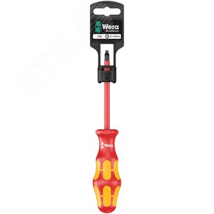 Отвёртка диэлектрическая четырёхгранная 168 i VDE SB # 1 x 80 мм с держателем-еврослот для подвеса