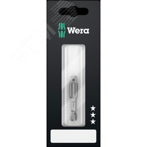 Оправка-хвостовик для торцевых головок DR 1/4 хвостовик 1/4 E 6.3 50 мм для ручного режима с держателем-еврослот. 870/4/A SB