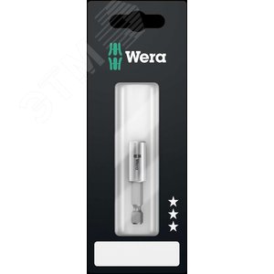 Битодержатель с втулкой из нержавеющей стали 899/4/1 K SB стопором и магнитом хвостовик 1/4 E 6.3 для бит 1/4 С 6.3 50 мм с держателем-еврослот