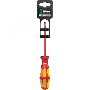 Отвертка диэлектрическая шлицевая 160 i SL VDE SB 0.4 x 2.5 x 80 мм с держателем-еврослот