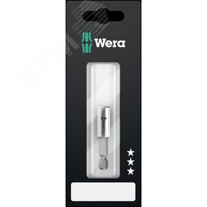 Битодержатель с втулкой из нержавеющей стали 893/4/1 K SB хвостовик 1/4 E 6.3 для бит 1/4 С 6.350 мм с держателем-еврослот