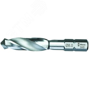 Насадка-сверло 848/1 HSS спиральное по металлу хвостовик 1/4 C 6.3 5 x 50 мм