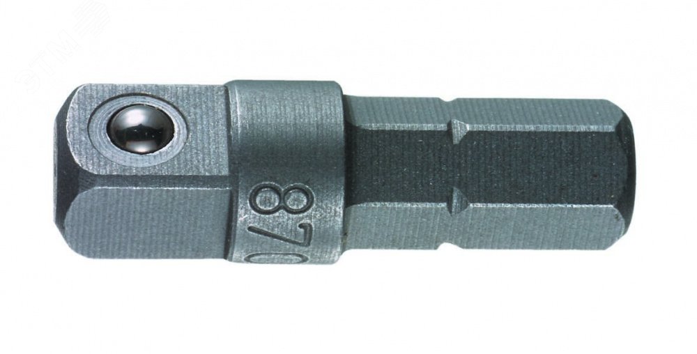 Оправка-хвостовик 870/1/A для торцевых головок DR 1/4 хвостовик 1/4 C 6.3 25 мм для ручного режима