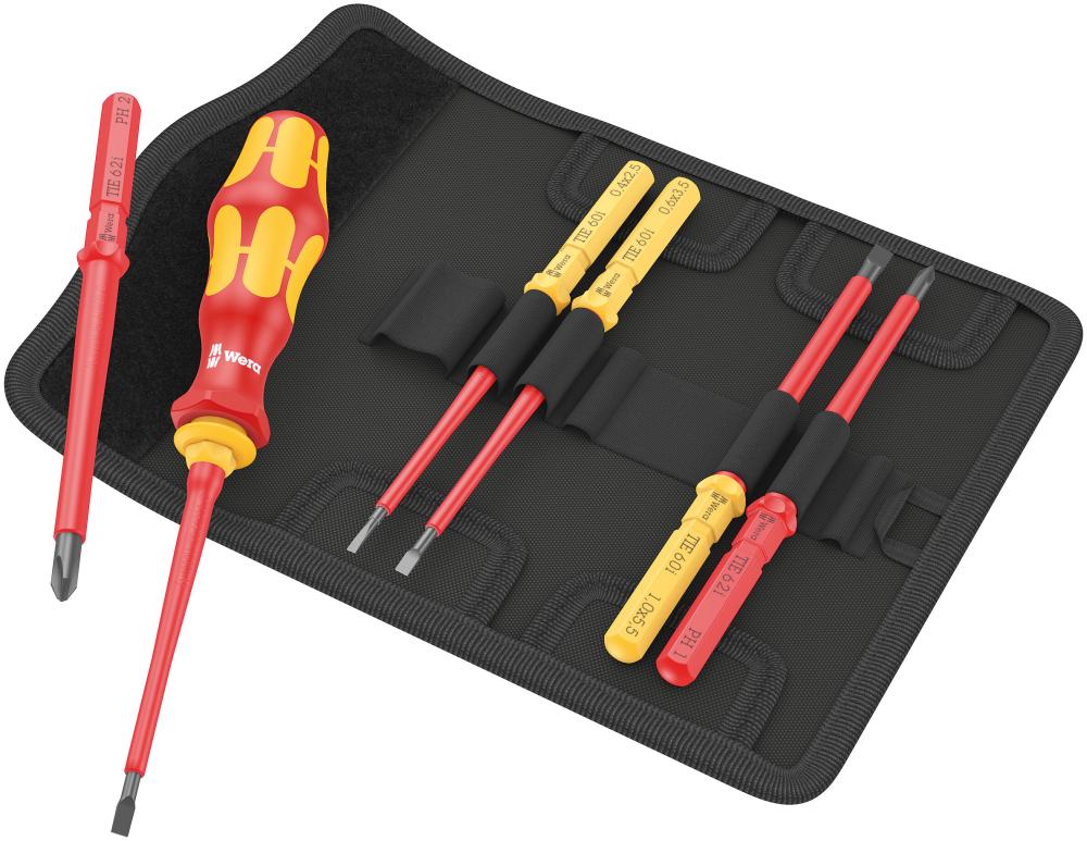 Kraftform Kompakt VDE 7 Universal 1 Tool Finder Набор насадок с отвёрткой-битодержателем, 7 пр.