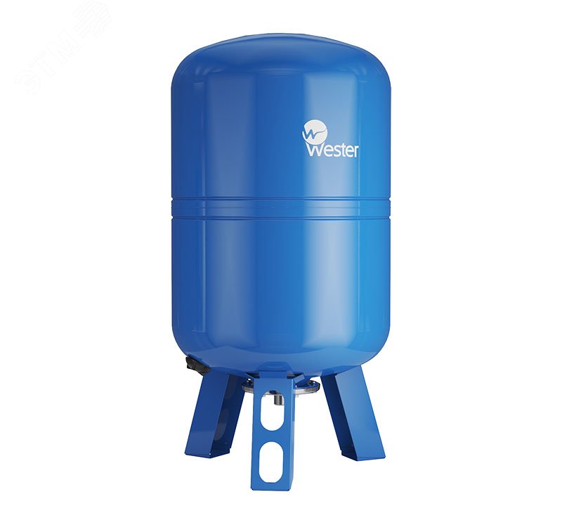 Бак расширительный 80л, 10 бар, мембранный для водоснабжения