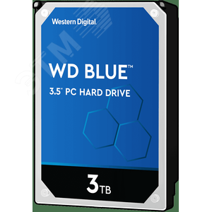 Жесткий диск 3TB Blue 3.5'', SATAIII, 5400 об/мин, 64 МБ