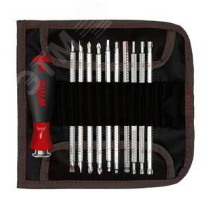 Отвертка с насадками System 6 SoftFinish-Telescopic 11 предметов 284T