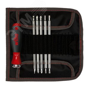 Отвертка с насадками System 6 SoftFinish-Telescopic 6 предметов 284T