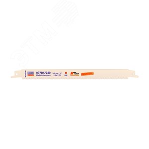 Полотно сабельное 007 DS/240 bi х 5 шт/уп для стали, цветных металлов толщиной более 10мм
