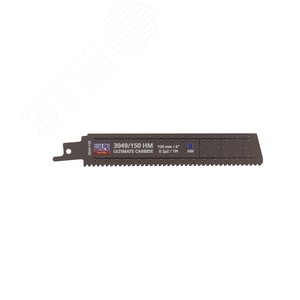 Полотно сабельное 3049/150 НМ х 1 шт/уп для цветных металлов, арматуры, чугуна, армированной резины