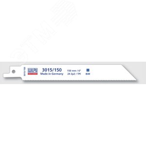 Полотно сабельное 3015/100 Bi-metall х 5 шт/уп для жести, стали толще, чем 1,2мм мелкозубное