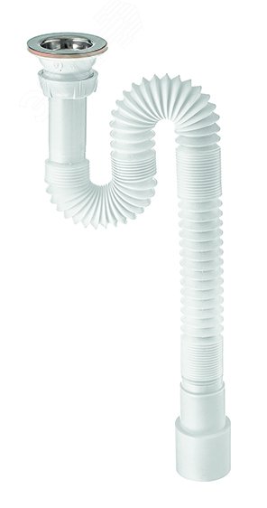 Сифон гофрированный для раковины 1'1/4 х 40/50 мм L800 мм