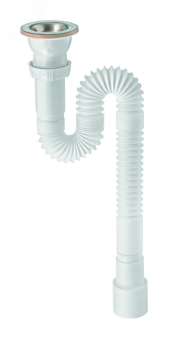 Сифон гофрированный для мойки 1'1/2 х 40/50 мм L800 мм