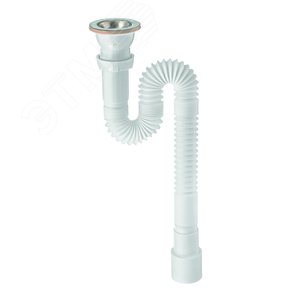 Сифон гофрированный для мойки 1'1/2 х 40/50 мм L800 мм