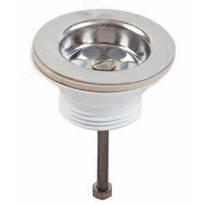 Выпуск для раковины с нержавеющей решеткой D63 мм