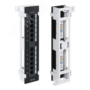 Патч-панель настенная 12 портов RJ-45 категория 5е с подставкой WRline