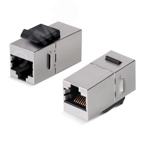 Проходной адаптер формата Keystone RJ45-RJ45 (8p8c) категория 5е экранированный WRline