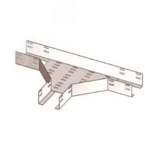 Лоток тройниковый глухой ОТГ 500х65 УТ1.5  оцинкованный лист (толщина покрытия 10 -18 мкм) S1.5