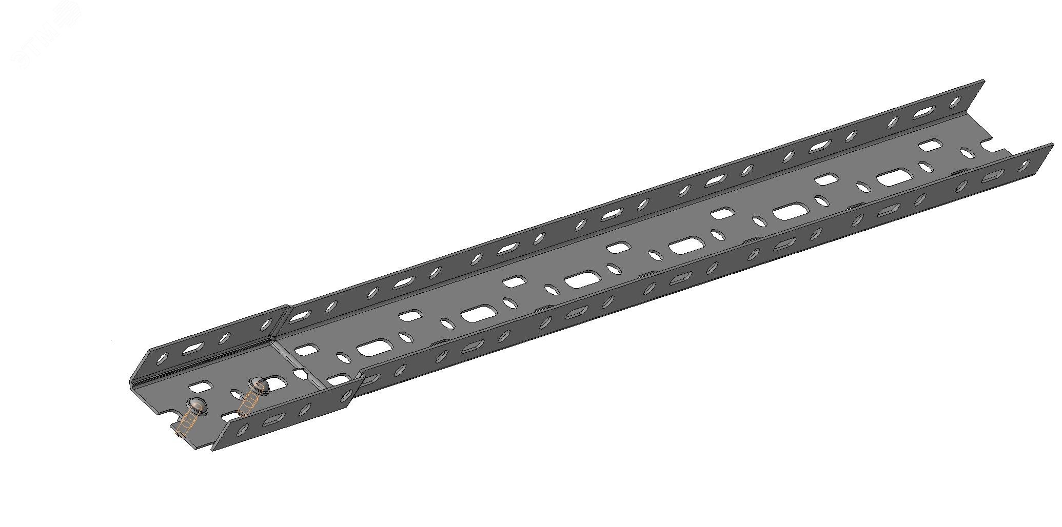 Секция прямая НЛ5-П1,87 У3 50х24х1870, окрашенная, S1,5