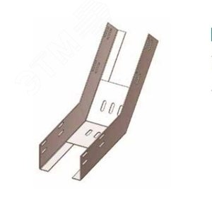 Лоток перфорированный КП 200х65-45 УХЛ1 для поворота трассы вверх на 45 покрытие 10-18 мкм S1 оцинкованный