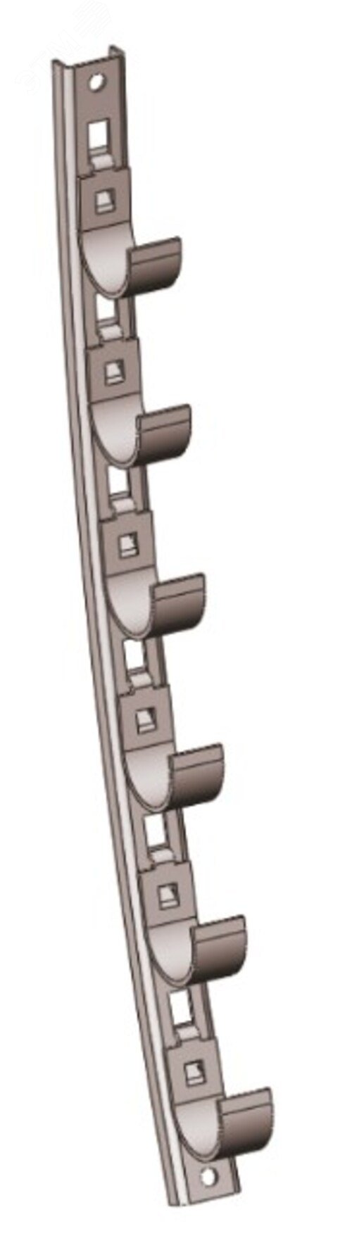 Кронштейн рожковый криволинейный  Р1К4 с 4 рожками, У3, лак, S3,0, L565