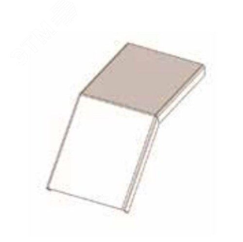 Крышка лотка КЛС 400х150-45 У3 для поворота трассы вниз на 45, окрашенная,  S1,5