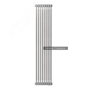 Радиатор трубчатый настенный двухрядный 1792/62/4 боковое подключение с комплектом кронштейнов стальной глянцевый