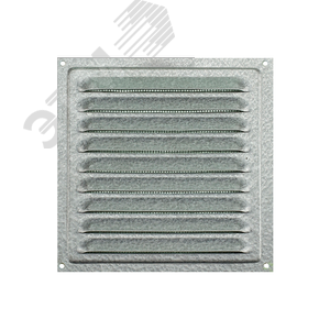 Решетка вентиляционная вытяжная стальная 1313, цвет , цвет цинк