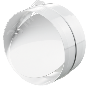 Соединитель круглых воздуховодов с обратным клапаном D100 в индивидуальной упаковке 1111