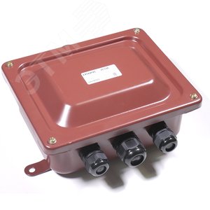 Коробка клеммная У614 с пластмассовыми сальниками ( 4шт. сальника MG)