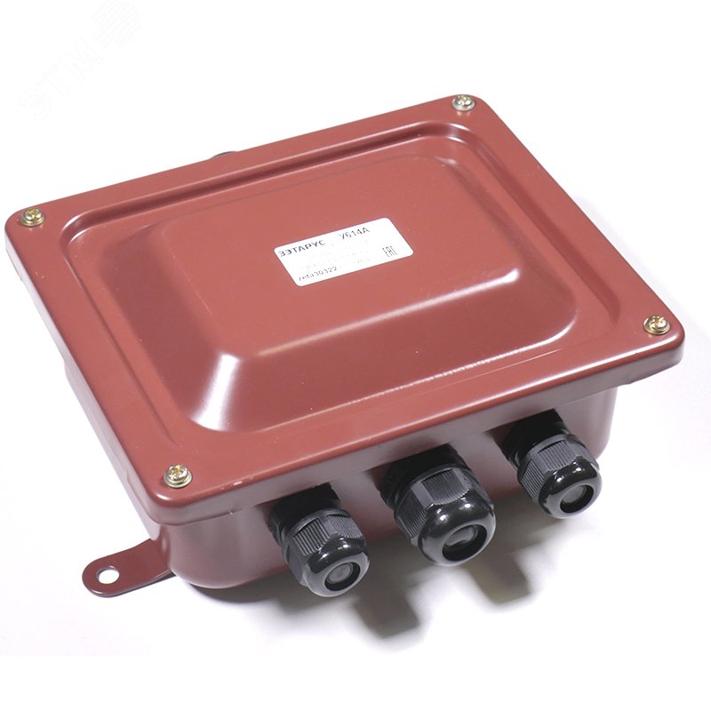 Коробка клеммная У614 с пластмассовыми сальниками ( 4шт. сальника MG)