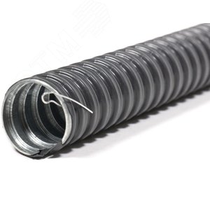 Металлорукав в ПВХ изоляции МРПИ НГ 20 (50 м/уп.) черный с протяжкой