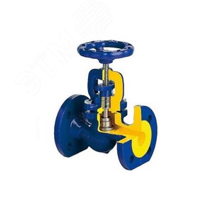 Клапан запорный стальной 215F 40 Ру40 Тмакс 400С фланцевый сальниковый