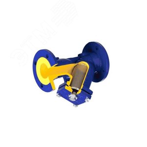 Фильтр магнитный сетчатый Y-образный чугунный 80 Ру16 Тмакс 300С фланцевый 821А со сливной пробкой