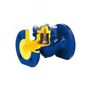 Клапан обратный чугунный подъемный 287A 65 Ру16 Тмакс 300С фланцевый золотник нерж