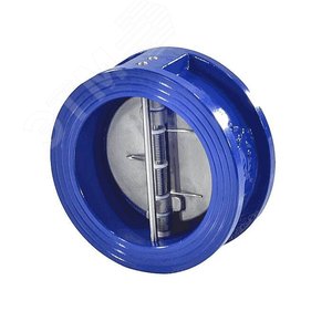 Клапан обратный чугунный двухстворчатый 407A 65 Ру16 Тмакс 100С межфланцевый створки нерж