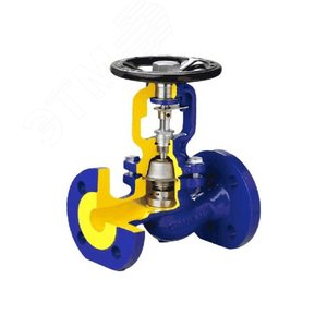 Клапан запорный чугунный 234A 150 Ру16 Тмакс 300С фланцевый со штурвалом сильфонный