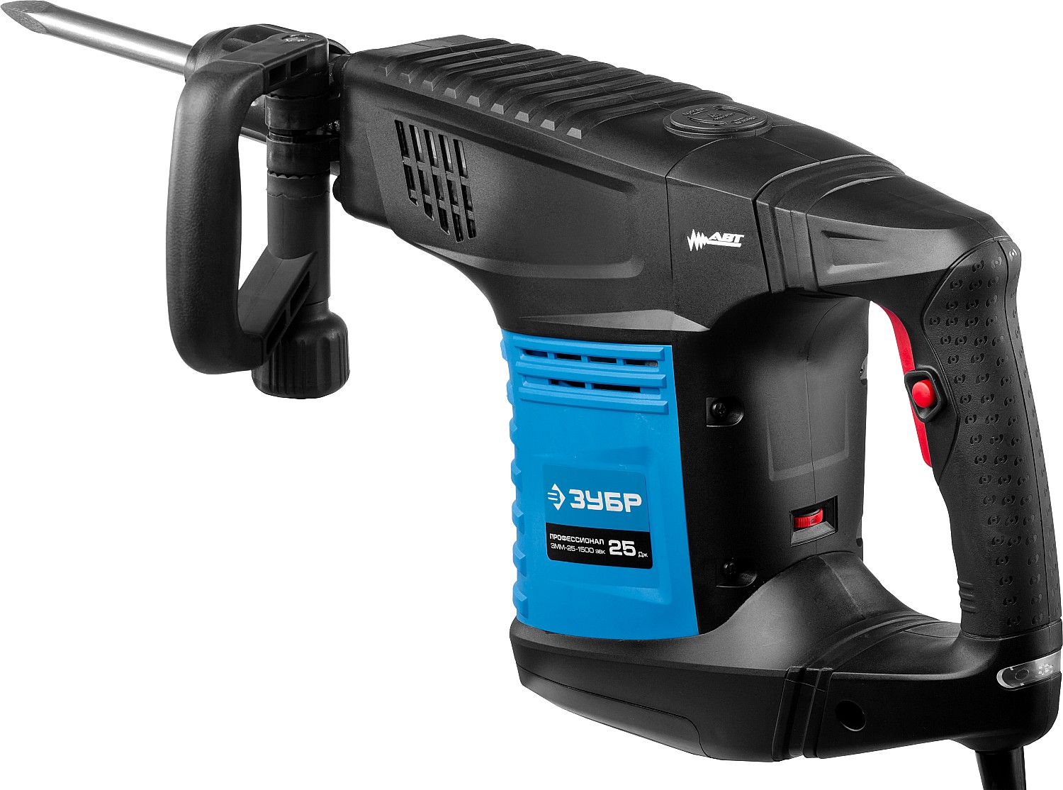 ЗУБР 25 Дж, 1500 Вт, АВТ, отбойный молоток SDS-Max, Профессионал (ЗММ-25-1500 ЭВК)