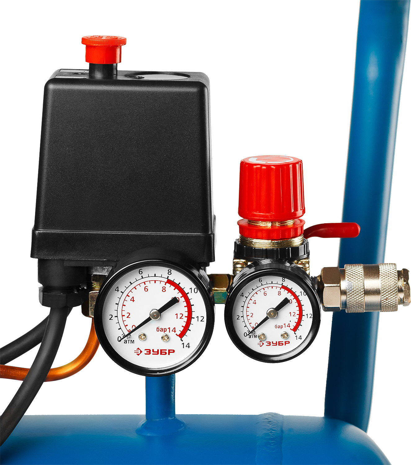 ЗУБР 240 л/мин, 50 л, 1500 Вт, масляный компрессор, Профессионал (ЗКПМ-240-50-1.5)